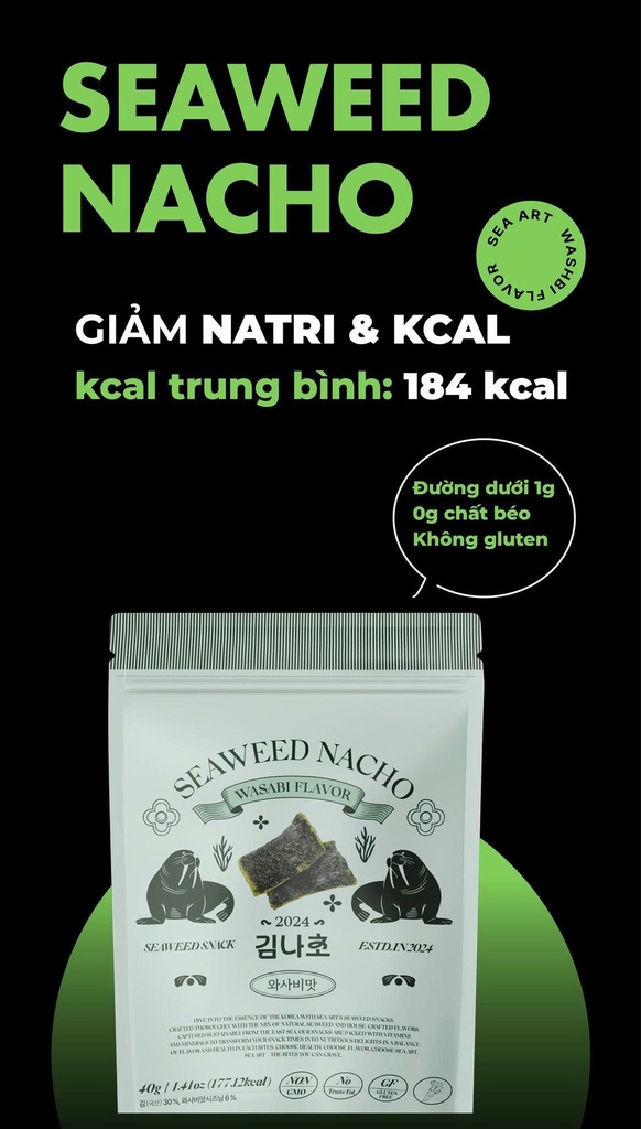 Snack rong biển Nacho vị Wasabi - Image 8