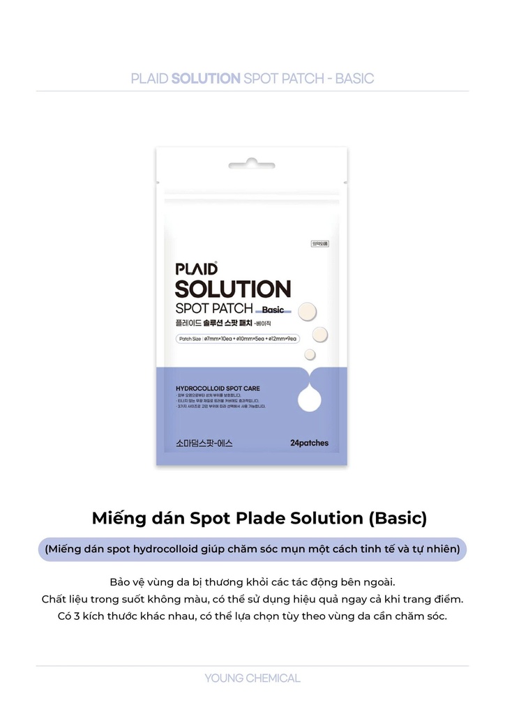 Miếng dán Plaid Solution Spot Patch - Image 1