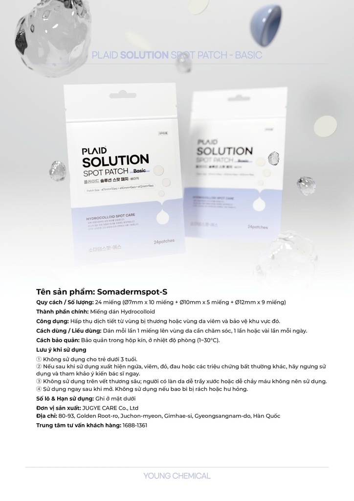 Miếng dán Plaid Solution Spot Patch - Image 3