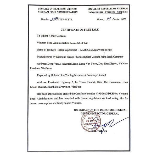 Viên Uống Trầm Hương APAS GOLD - Image 6