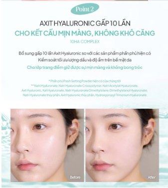 Phấn phủ dạng nén ESPOIR FRESH SETTING POWDER, 9g - Image 5