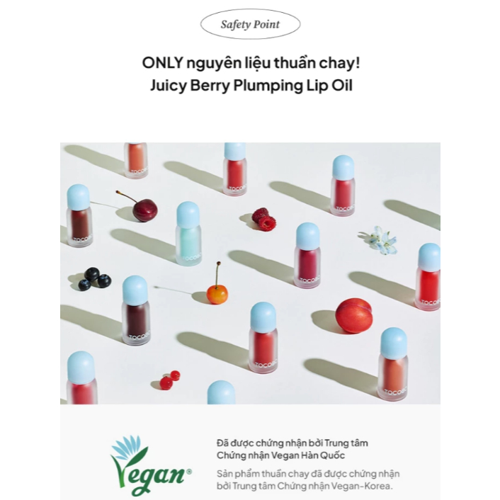 Son Dưỡng Môi Tocobo Juicy Berry Plumping Lip Oil 4gr - Image 6