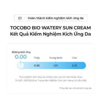 Sữa Chống Nắng Dưỡng Ẩm Tocobo Bio Watery Sun Cream SPF50+ PA++++ – 50ml - Image 3