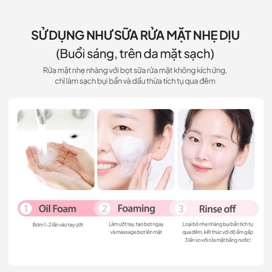 Dầu Rửa Mặt Tạo Bọt Làm Sáng Da Maxclinic Rose Vitamin Brightening Oil Foam Cleaser 110gr - Image 6