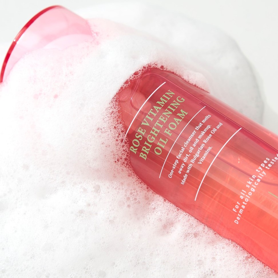 Dầu Rửa Mặt Tạo Bọt Làm Sáng Da Maxclinic Rose Vitamin Brightening Oil Foam Cleaser 110gr - Image 8