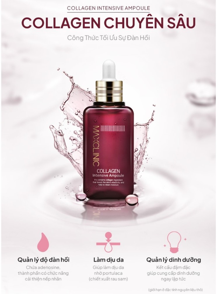 Tinh Chất Collagen Dưỡng Da Và Ngăn Ngừa Lão Hóa Maxclinic Collagen Intensive Ampoule 100ml - Image 1