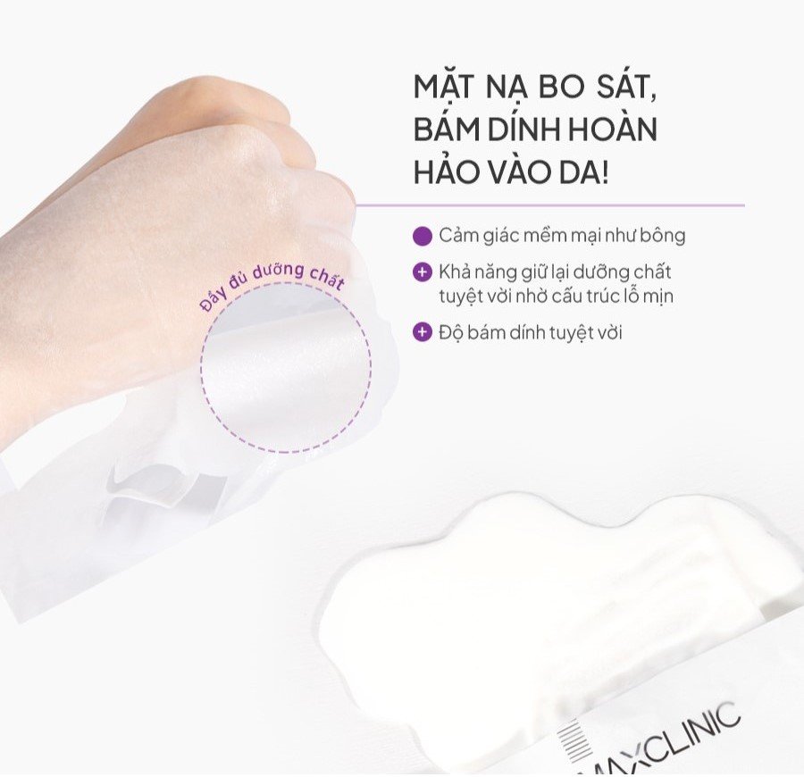 Mặt Nạ Dưỡng Da Maxclinic Time Return Melatonin Cream Mask Sheets Hộp 4 Miếng - Image 5
