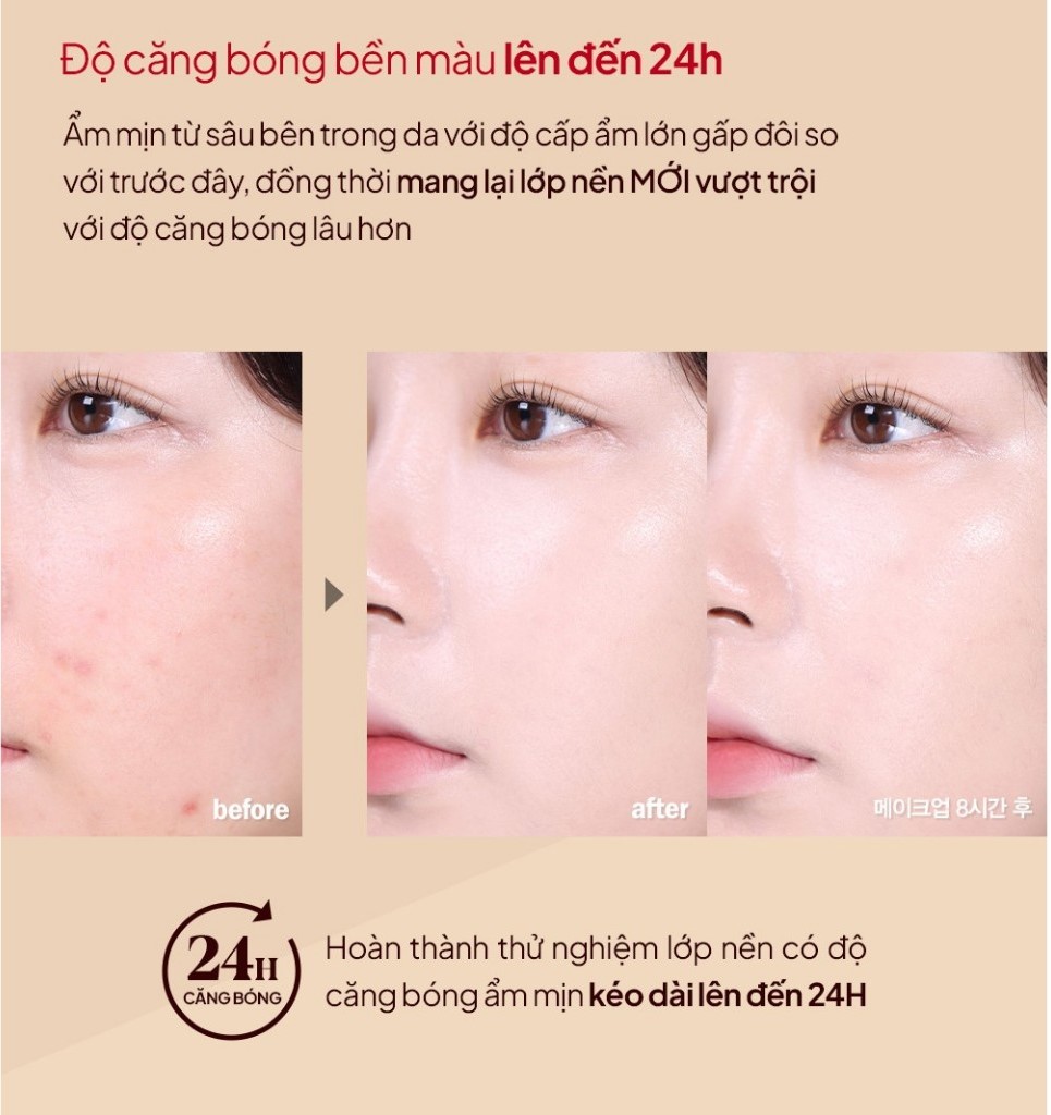 Kem Nền Căng Bóng Espoir Pro Tailor Be Glow Foundation New Class 2023 SPF27 PA++ 30gr - Image 4