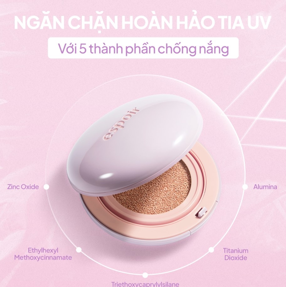 Phấn Nước Chống Nắng Nâng Tone Espoir Dewlike Jello Tone Up Cushion SPF50+ PA+++ 15gr - Image 3