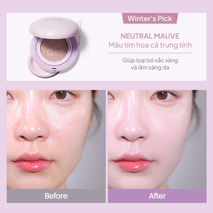 Phấn Nước Chống Nắng Nâng Tone Espoir Dewlike Jello Tone Up Cushion SPF50+ PA+++ 15gr - Image 7