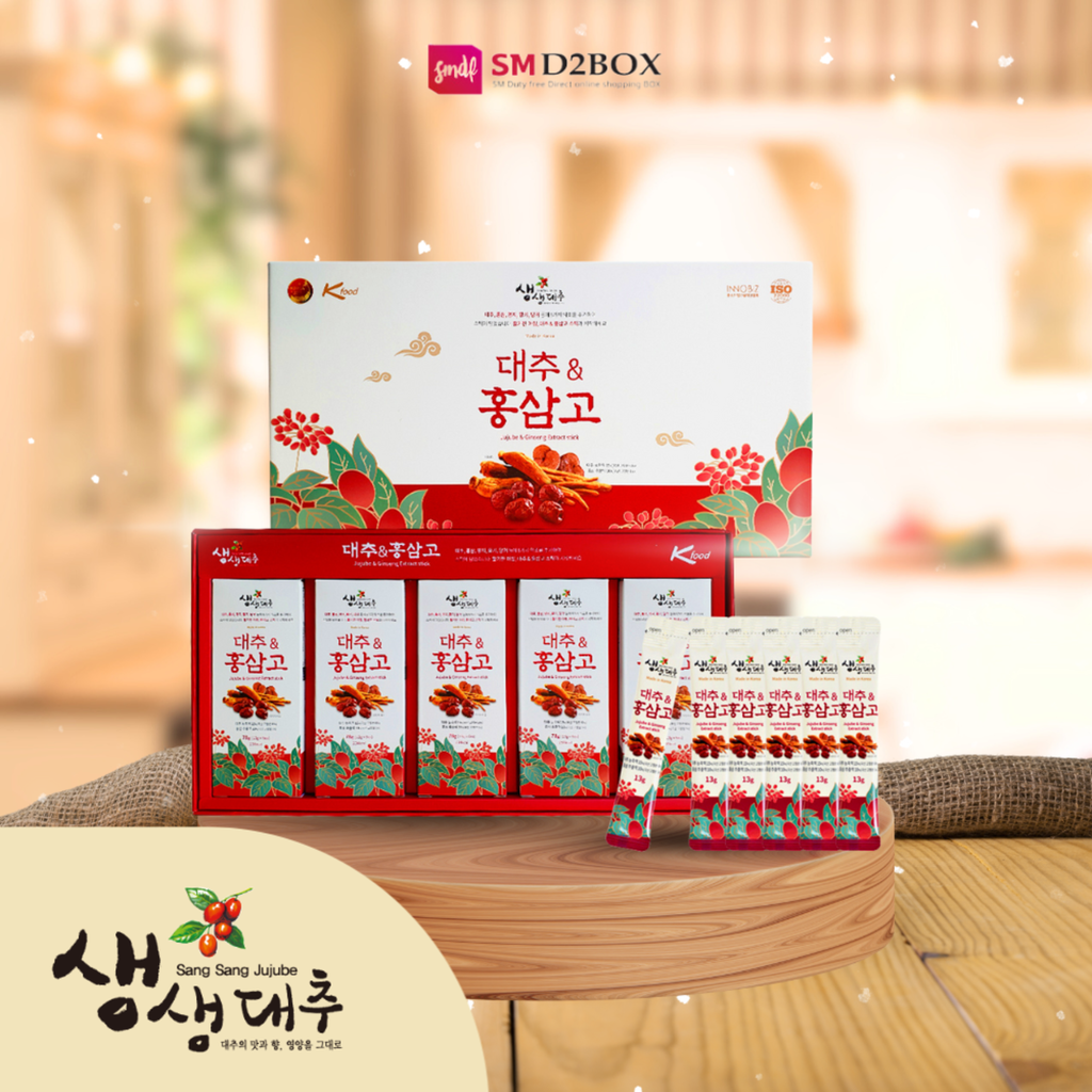 [sản phẩm đặc biệt] CHIẾT XUẤT HỒNG SÂM TÁO ĐỎ LINH CHI 30 gói * 13ml