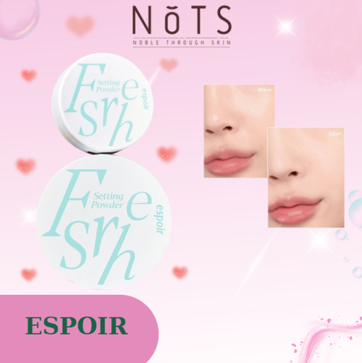 [P00000MB] Phấn phủ dạng nén ESPOIR FRESH SETTING POWDER, 9g